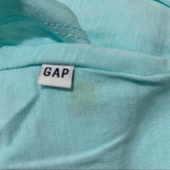 Gap kids light blue top crew Tank top with front twist size M  beach boho - Picture 9 of 11